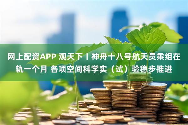 网上配资APP 观天下丨神舟十八号航天员乘组在轨一个月 各项空间科学实（试）验稳步推进